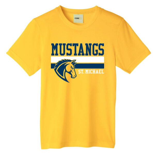 Mustangs Core365 Youth Printed Performance T-Shirt Thumbnail