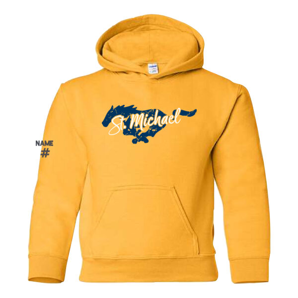 Silhouette Gildan Youth Printed Hoodie Thumbnail