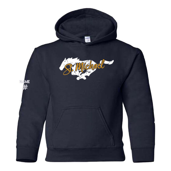 Silhouette Gildan Youth Printed Hoodie Thumbnail