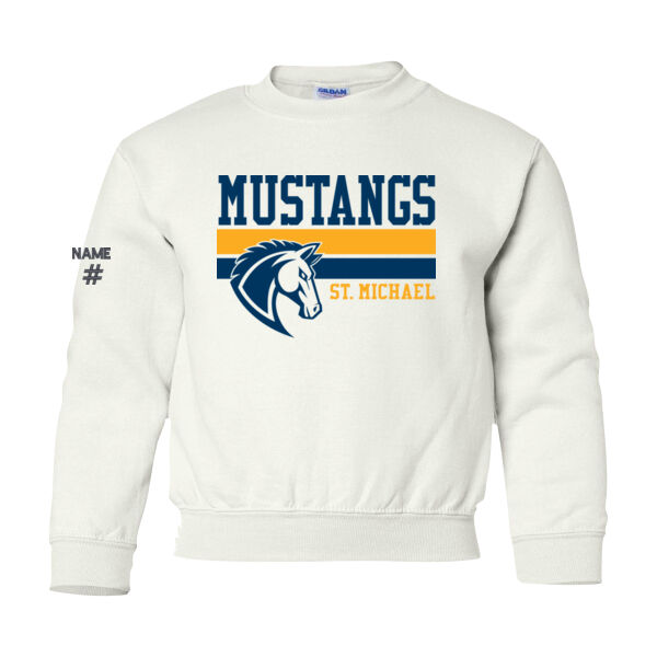 Mustangs Gildan Youth Printed Crewneck Thumbnail